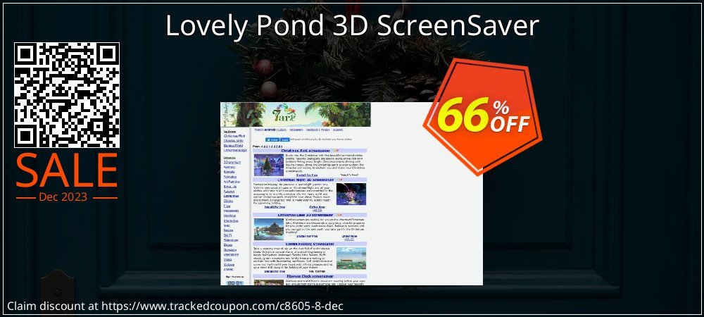 Lovely Pond 3D ScreenSaver coupon on Virtual Vacation Day deals