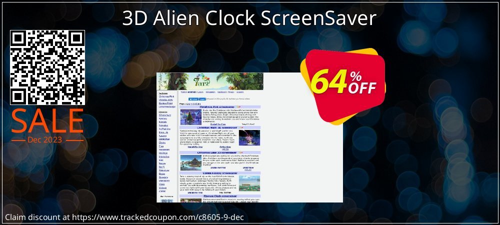 3D Alien Clock ScreenSaver coupon on World Password Day offering discount