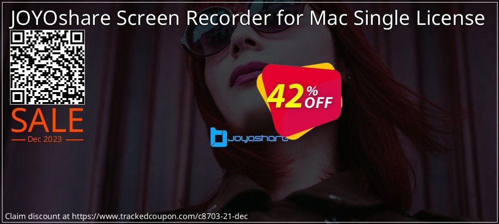 JOYOshare Screen Recorder for Mac Single License coupon on World Party Day offering sales