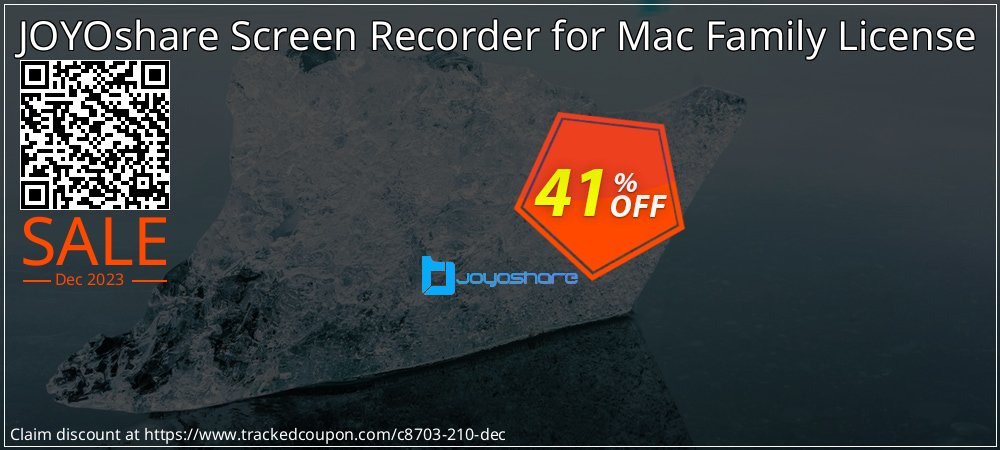 JOYOshare Screen Recorder for Mac Family License coupon on National Walking Day offering sales