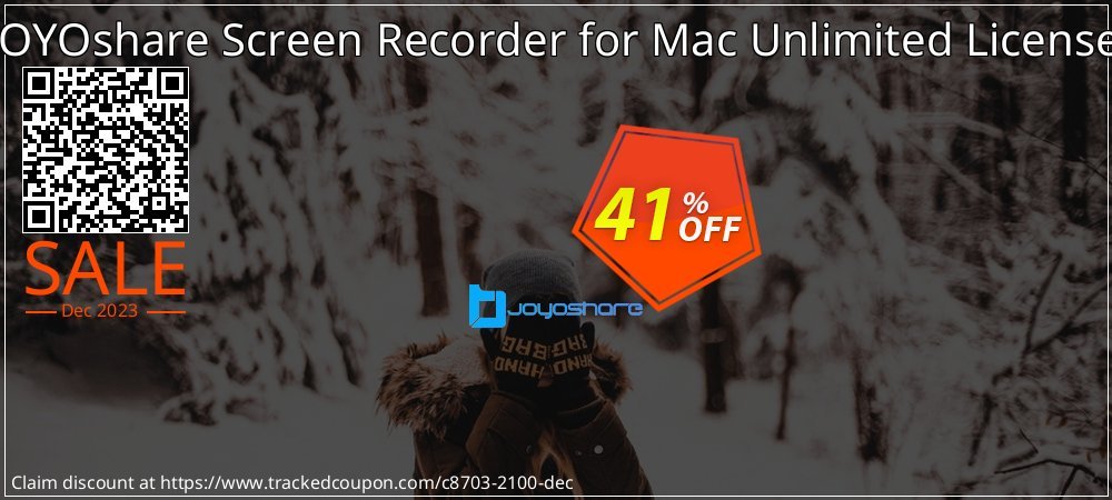 JOYOshare Screen Recorder for Mac Unlimited License coupon on National Walking Day offering sales