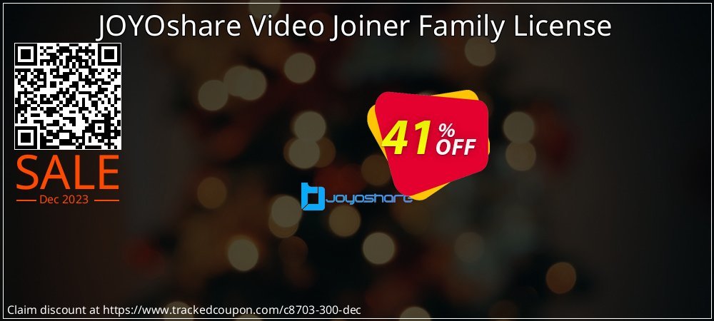 JOYOshare Video Joiner Family License coupon on National Walking Day offering sales