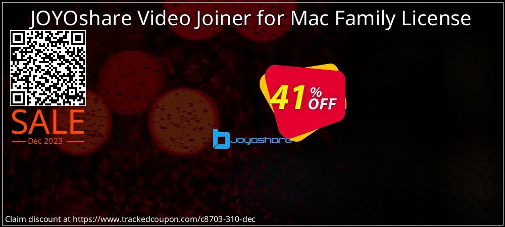 JOYOshare Video Joiner for Mac Family License coupon on National Walking Day super sale