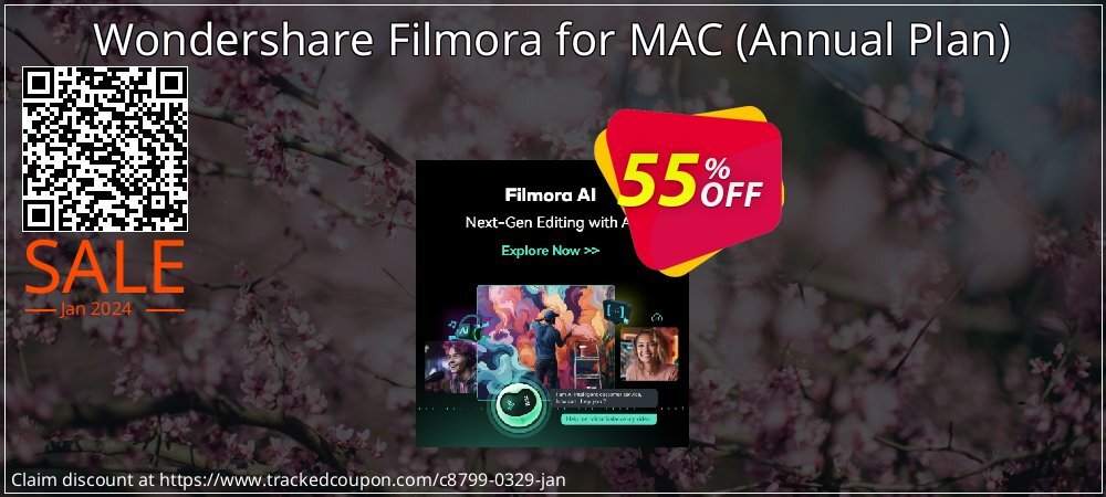 Wondershare Filmora for MAC - Annual Plan  coupon on World Hello Day offer