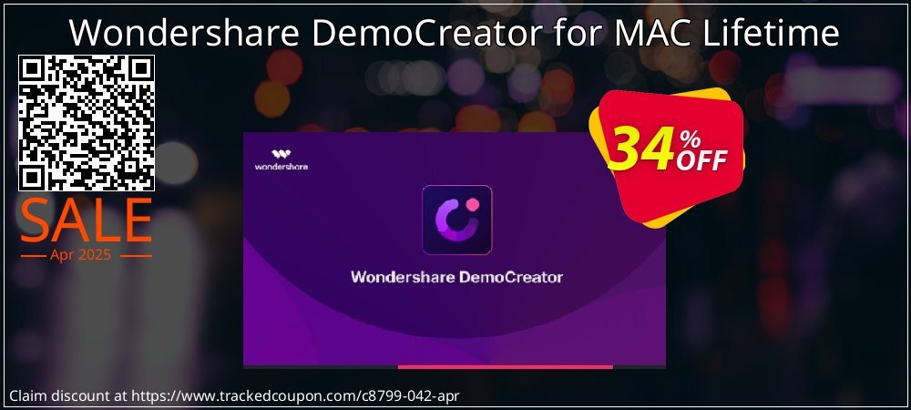 Wondershare DemoCreator for MAC Lifetime coupon on National Memo Day super sale