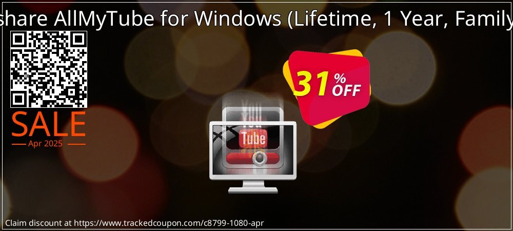 Wondershare AllMyTube for Windows - Lifetime, 1 Year, Family license  coupon on Mother's Day sales