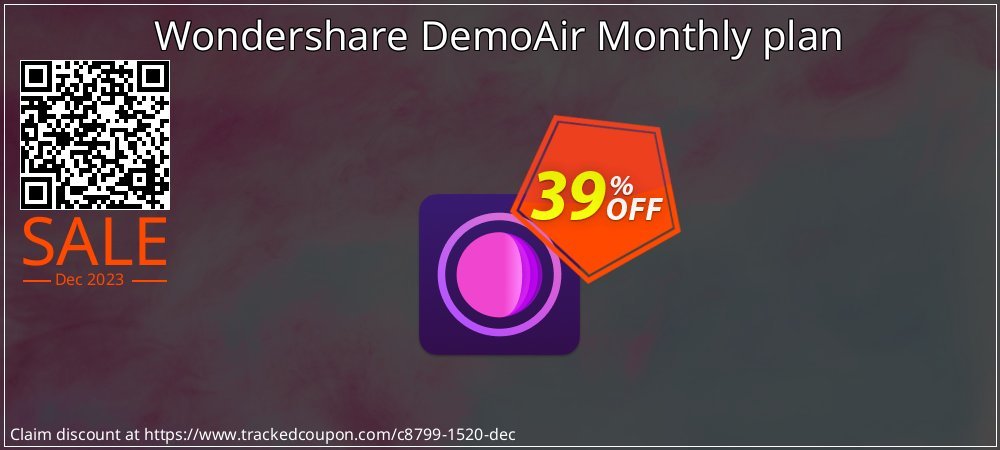 Get 35% OFF Wondershare DemoAir Monthly plan offer