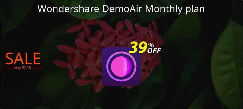 Wondershare DemoAir Monthly plan coupon on Mother's Day promotions