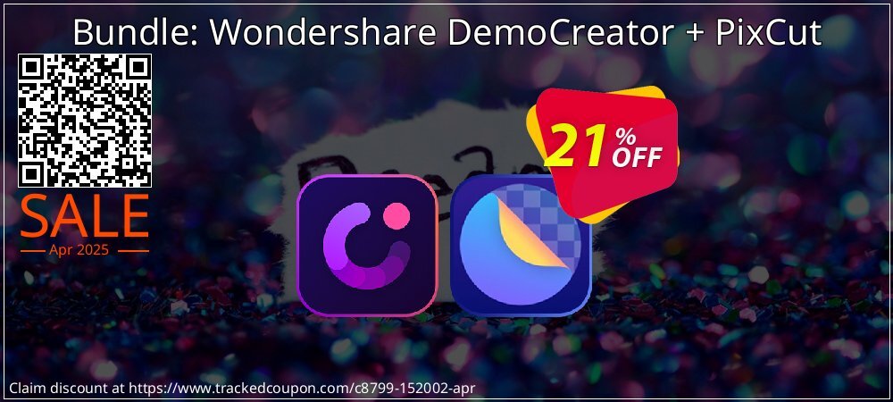 Bundle: Wondershare DemoCreator + PixCut coupon on April Fools' Day sales