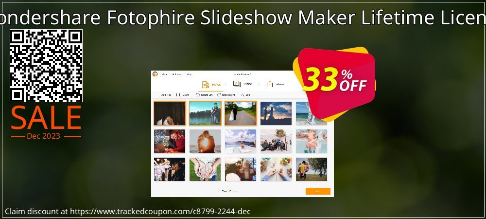 Wondershare Fotophire Slideshow Maker Lifetime License coupon on Boxing Day deals