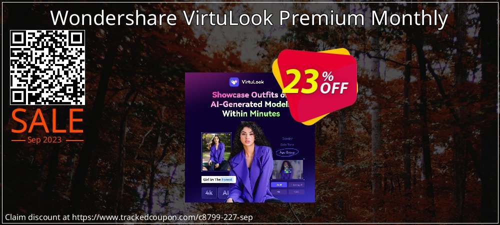 Wondershare VirtuLook Premium Monthly coupon on National Savings Day discounts