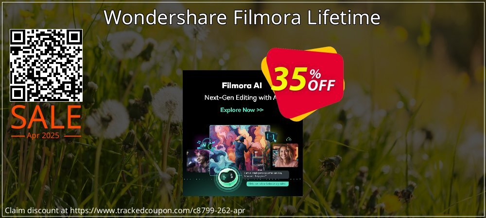 Wondershare Filmora Lifetime coupon on Working Day deals