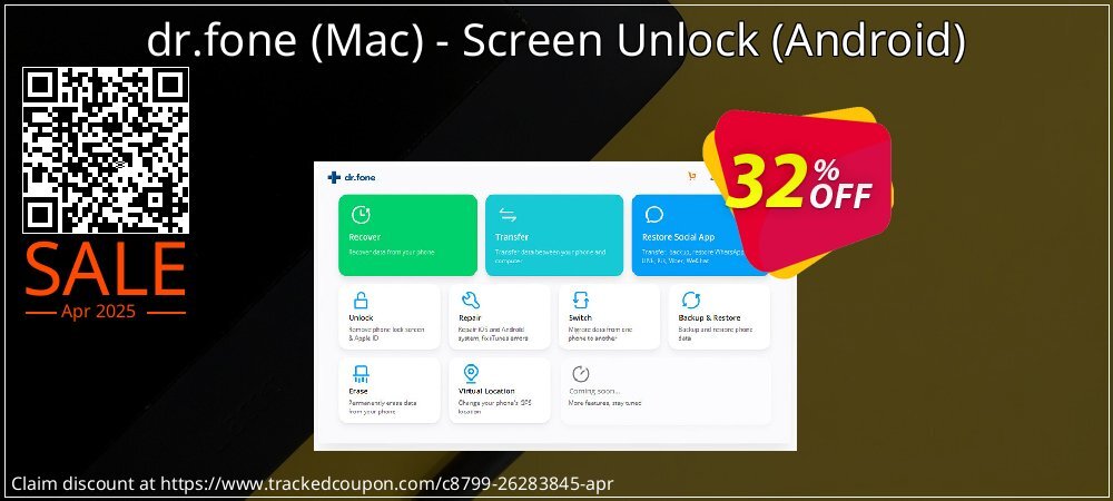 dr.fone - Mac - Screen Unlock - Android  coupon on National Walking Day deals