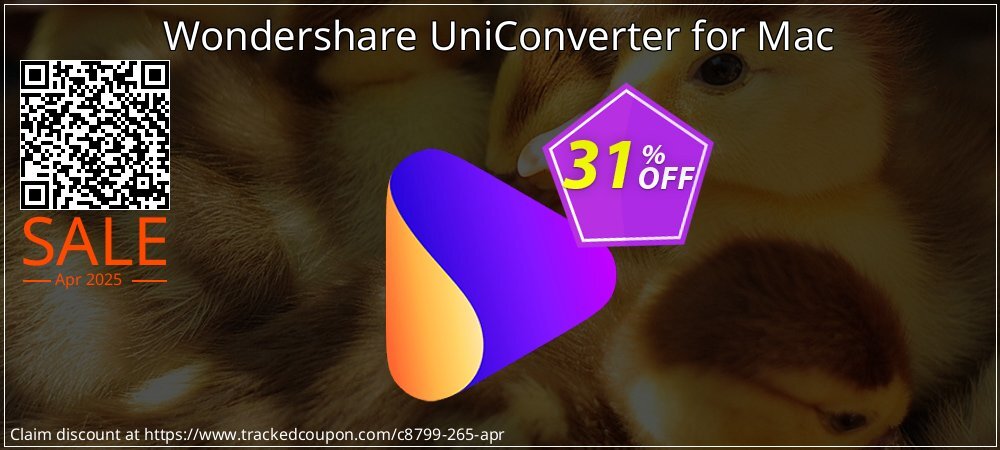 Wondershare UniConverter for Mac coupon on National Walking Day discount