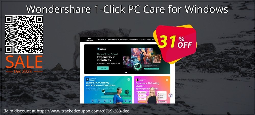 Get 30% OFF Wondershare 1-Click PC Care for Windows offering sales