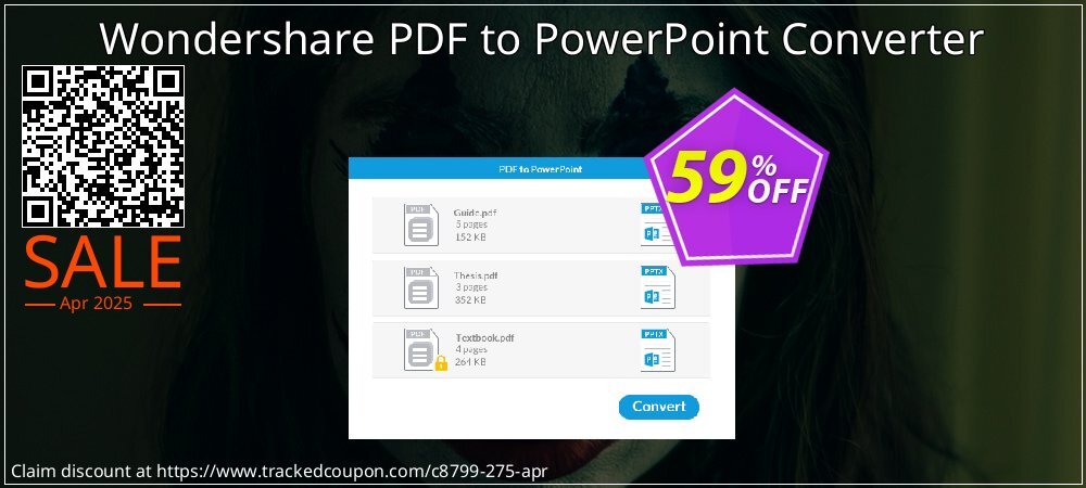 Wondershare PDF to PowerPoint Converter coupon on Mother's Day offering sales