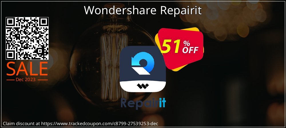 Claim 51% OFF Wondershare Repairit Coupon discount August, 2021