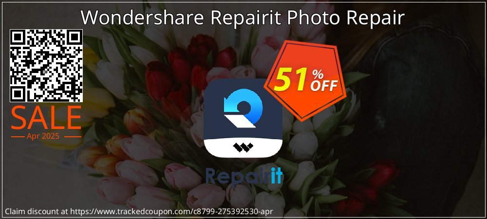 Wondershare Repairit Photo Repair coupon on Mother's Day sales