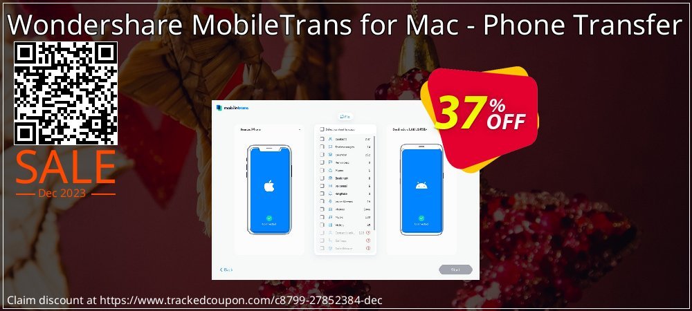Wondershare MobileTrans for Mac - Phone Transfer coupon on Christmas Eve deals