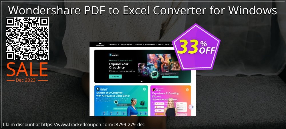 Wondershare PDF to Excel Converter for Windows coupon on Halloween offering sales