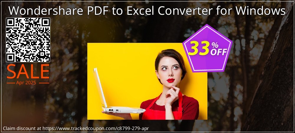 Wondershare PDF to Excel Converter for Windows coupon on National Smile Day sales