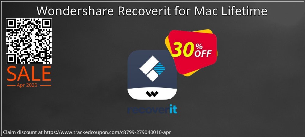 Wondershare Recoverit for Mac Lifetime coupon on National Walking Day offering discount