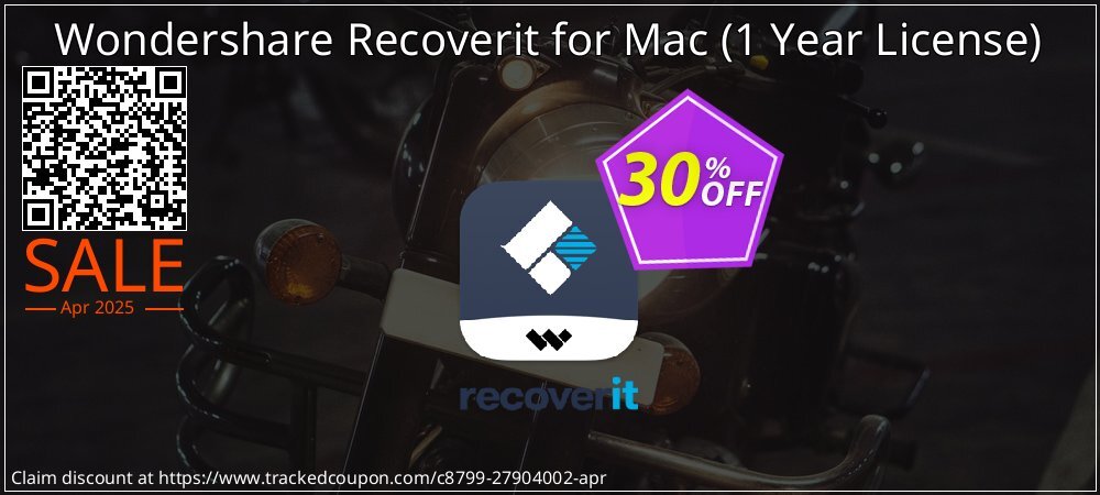 Wondershare Recoverit for Mac - 1 Year License  coupon on National Memo Day super sale