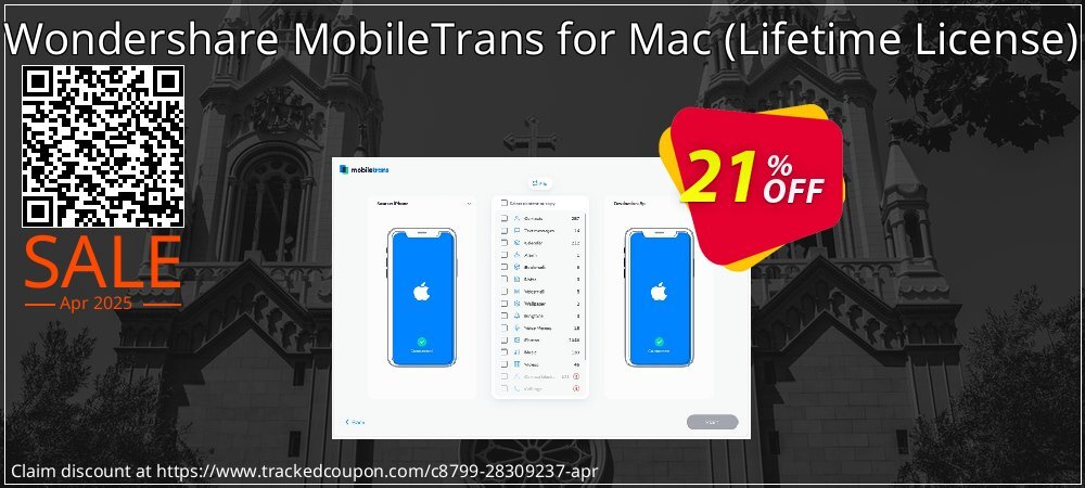 Wondershare MobileTrans for Mac - Lifetime License  coupon on April Fools' Day super sale