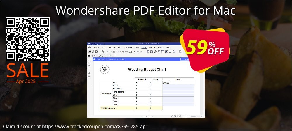 Wondershare PDF Editor for Mac coupon on Mother's Day super sale