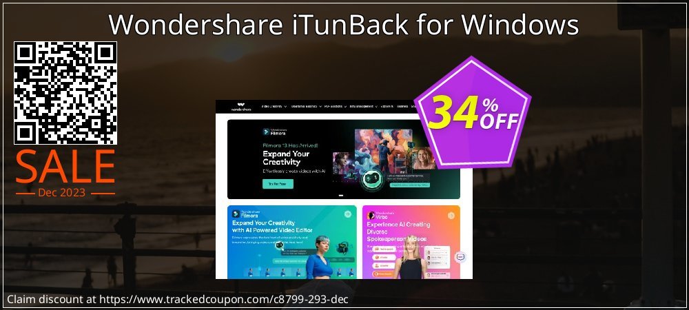 Wondershare iTunBack for Windows coupon on Easter Day offering discount