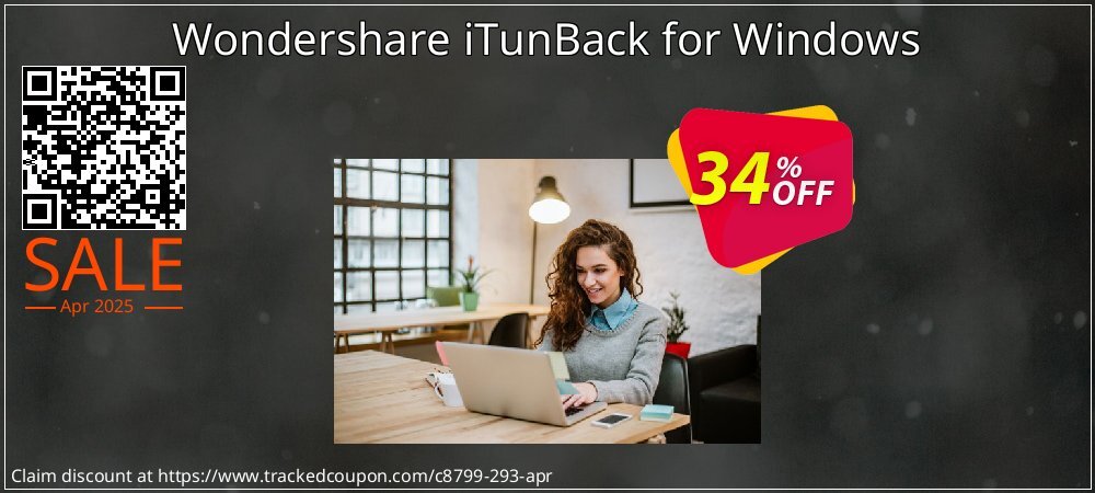 Wondershare iTunBack for Windows coupon on National Pizza Party Day offering sales