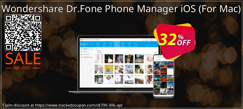 Wondershare Dr.Fone Phone Manager iOS - For Mac  coupon on World Party Day promotions