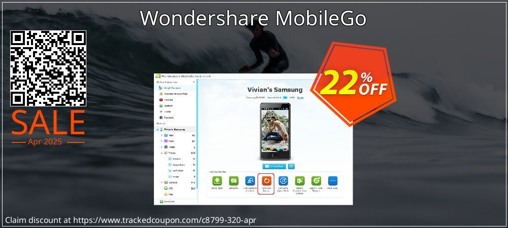 Wondershare MobileGo coupon on National Walking Day offering discount