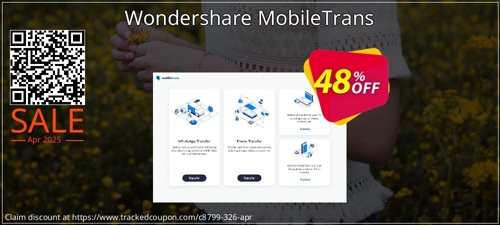 Wondershare MobileTrans coupon on World Party Day deals