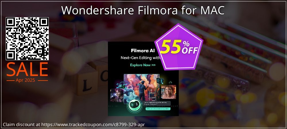 Wondershare Filmora for MAC coupon on National Smile Day offering sales