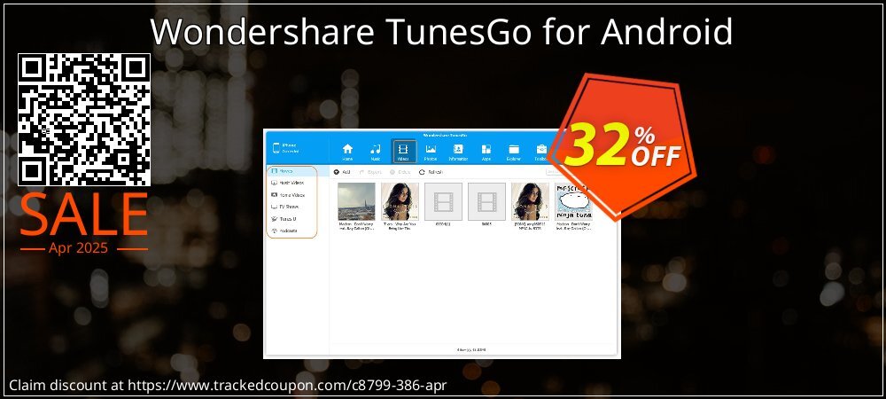 Wondershare TunesGo for Android coupon on World Party Day discounts