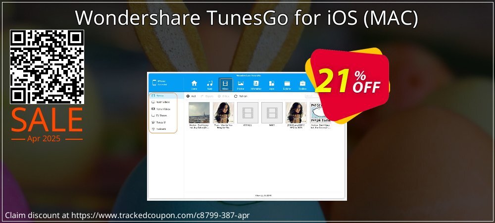 Wondershare TunesGo for iOS - MAC  coupon on National Memo Day sales