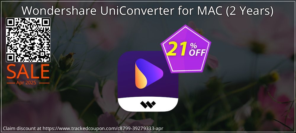 Wondershare UniConverter for MAC - 2 Years  coupon on Easter Day offer