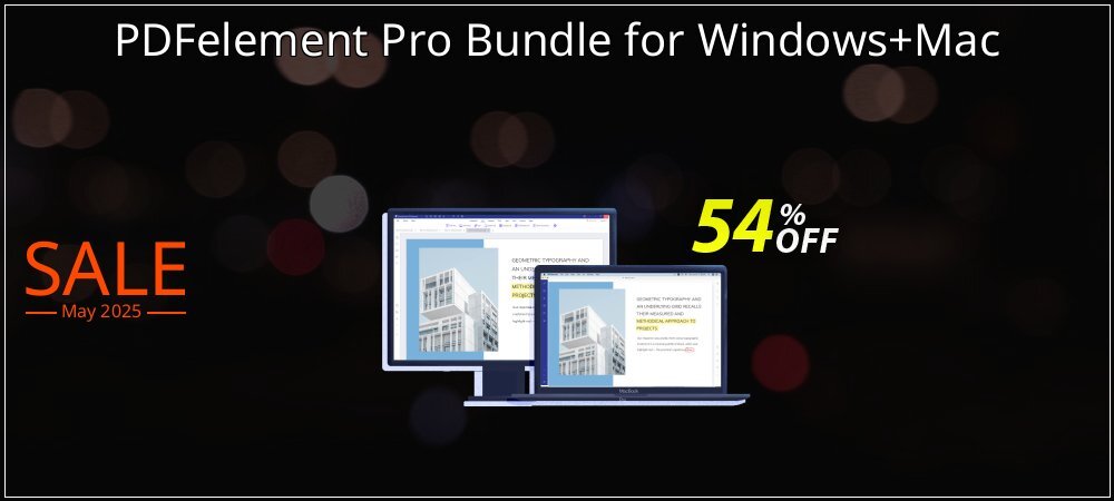 PDFelement Pro Bundle for Windows+Mac coupon on Mother's Day sales