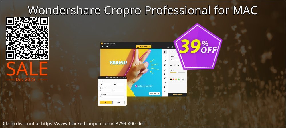 Wondershare Cropro Professional for MAC coupon on World Milk Day offering sales