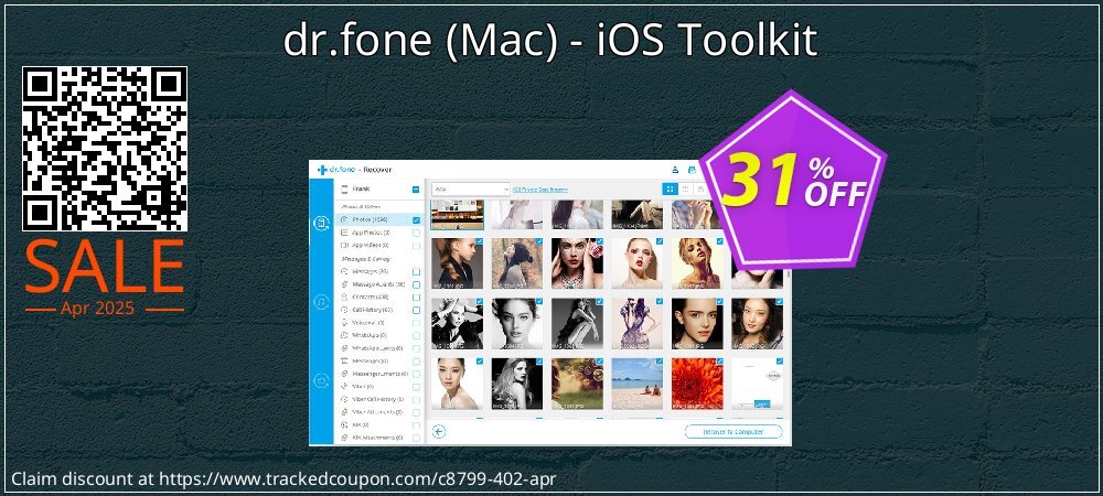 dr.fone - Mac - iOS Toolkit coupon on April Fools' Day offering sales