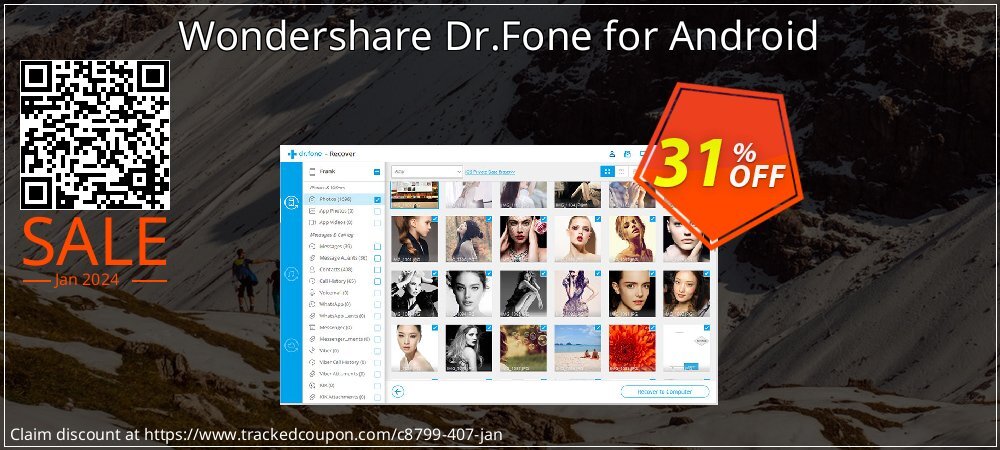 Wondershare Dr.Fone for Android coupon on New Year's Day discounts