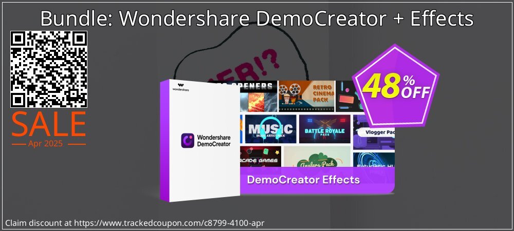 Bundle: Wondershare DemoCreator + Effects coupon on Mother Day offering sales