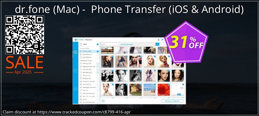 dr.fone - Mac -  Phone Transfer - iOS & Android  coupon on World Party Day deals