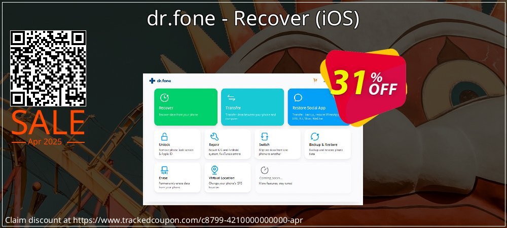 dr.fone - Recover - iOS  coupon on National Walking Day super sale