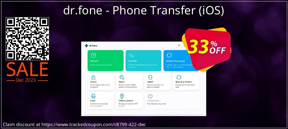 dr.fone - Phone Transfer - iOS  coupon on Summer sales
