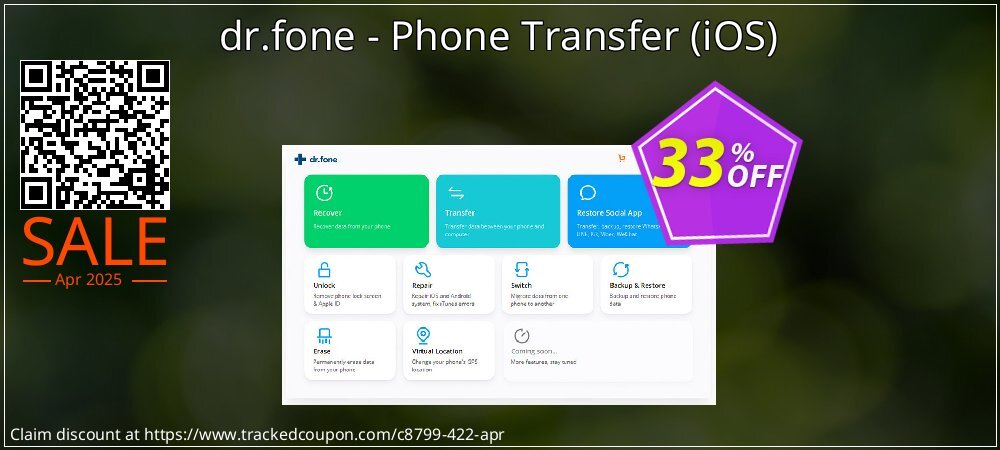 dr.fone - Phone Transfer - iOS  coupon on Working Day promotions