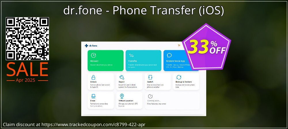 dr.fone - Phone Transfer - iOS  coupon on National Memo Day promotions