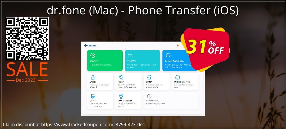 Claim 31% OFF dr.fone - Mac - Phone Transfer - iOS Coupon discount October, 2022