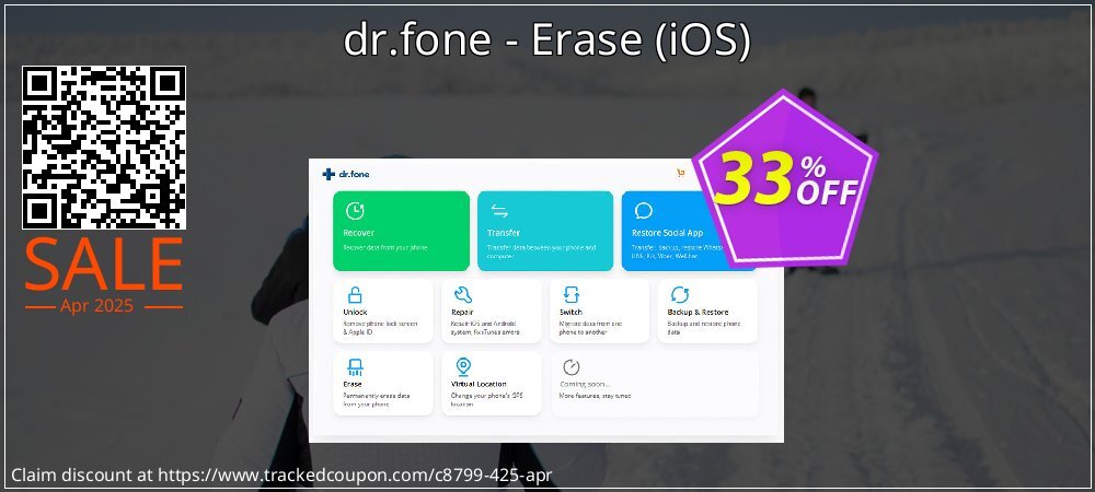 dr.fone - Erase - iOS  coupon on Mother Day offer